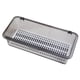 thumbnail image 1 of Caja de almacenamiento transparente con tapa abatible y orificios de drenaje, organizador de cubiertos para palillos, cucharas, cuchillos y tenedores, apilable para encimera., 1 of 6