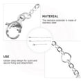 thumbnail image 4 of MRLESS 30-Piece Silver Bracelet and Necklace Extender Set with Sparkling Rhinestone Clasps, 4 of 8