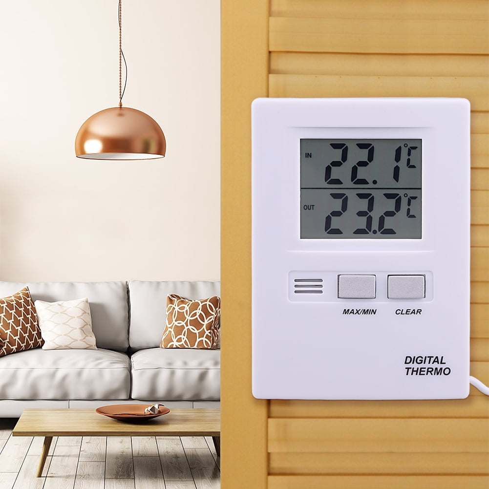 OTVIAP Digital Thermometer,High Precision LCD Digital Indoor&Outdoor Thermometer Temperature