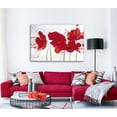 thumbnail image 2 of Cuadro decorativo para Comedor o Sala Ideas Creativas Flor Roja abstracta 120 cm x 80 cm, 2 of 2