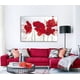 thumbnail image 2 of Cuadro decorativo para Comedor o Sala Ideas Creativas Flor Roja abstracta 120 cm x 80 cm, 2 of 2