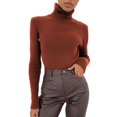 thumbnail image 2 of Women’s Cozy Knit Turtleneck Sweater | Soft Turtleneck Women Knit Sweater for Casual or Business Wear, 2 of 8