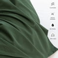 thumbnail image 2 of MooMee Pillowcases 100% Washed Cotton Linen Like Textured Envelope Closure Set of 2 (Forest Green, Queen), 2 of 5