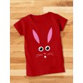 thumbnail image 4 of Tstars Girls Easter Holiday Shirts Easter Shirt Bunny Face Tee Cute Little Easter Rabbit Kids Happy Easter Party Shirts Easter Gifts for Girl Toddler Fitted T Shirt, 4 of 6