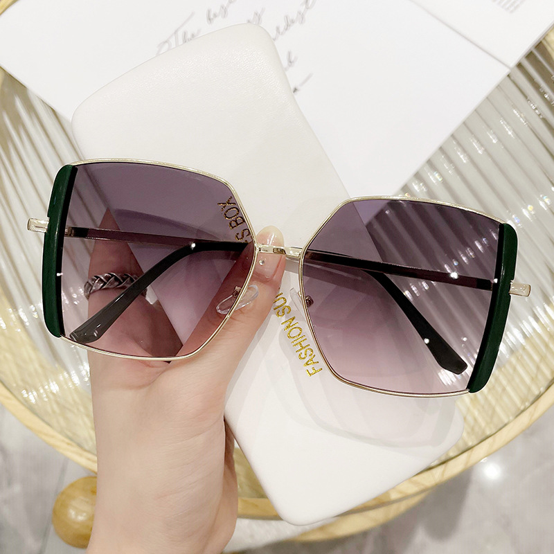 Polarized Sunglasses Womens Men Retro Oversized Square Vintage Shades Classic Retro Oversized Square Polarized Sunglasses for Women Men  main image 2