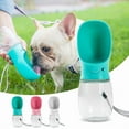 thumbnail image 3 of Portable Pet Water Bottle, 500ml Leak-Proof Travel Dog Cat Water Dispenser With Foldable Bowl, BPA-Free Pet Drinking Bottle For Outdoor Use, 3 of 7