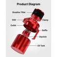 thumbnail image 2 of Colector de aceite EVIL ENERGY Bafled, 300 ml, universal, aluminio, 2 of 6