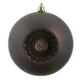 thumbnail image 3 of Northlight 6ct Matte Retro Reflector Shatterproof Christmas Ball Ornament Set 4" - Brown, 3 of 4