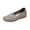 Gray, variant on DIVVce Moccasin Flats For Women Matte Faux Suede Hollow Punch Embroidery Cutout Round Toe Slip On Hand Stitched Edge Flat Moccasin Footwear