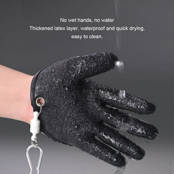 Fishing Glove for Men with Release, Puncture Resistant Fish Glove for  Handling, Catching, Cleaning, Anti Textured Grip Palm Right hand style 
