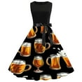 thumbnail image 1 of WILLBEST Vestidos Casuales para Mujer con Curvas Vestido Informal de Verano de Manga Corta con Cuello Redondo y Cinturón Extraíble con Estampado de Oktoberfest Chica, 1 of 2