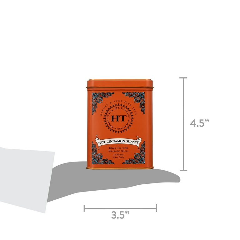 Harney & Sons Black Tea Bags Hot Cinnamon Sunset 20 Sachets