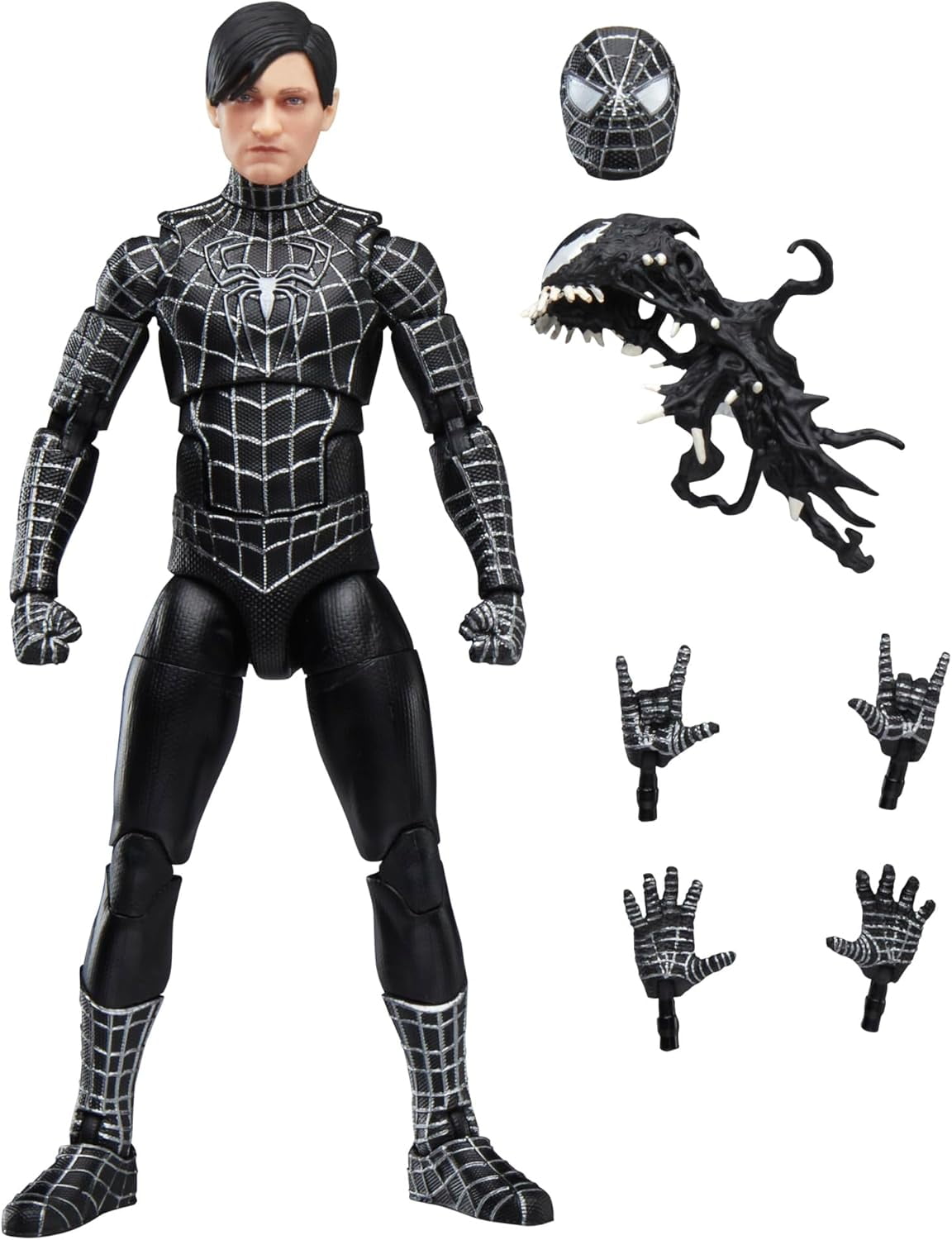 MEDICOM TOY - SPIDER-MAN BLACK COSTUME 100％ &amp; 400％ MAFEX No.147 SPIDER-MAN BLACK COSTUME COMIC Ver. Medicom Toy