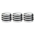thumbnail image 1 of 3pcs O-Ring Volume Control Knob with Dome for Guitar Bass Parts Accessory GD111 (Silver), 1 of 8