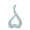 Sky blue, variant on Flower Pot Household Solid Color Heart-shaped Ceramic Vase Decoration Living Room Office Decorations