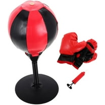 OFEFE Inflatable Boxing Set with Speed Bag & Gloves, Adjustable Height Training Equipment for Karate, Taekwondo, Home Fitness & Stress Relief Activities