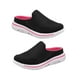 thumbnail image 1 of Qarigey 1 par de toboganes portátiles para mujer, zapatillas de tacón plano para fiesta de verano, sandalias con suela EVA para exteriores, Type2 NO2, 1 of 6