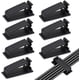 thumbnail image 1 of 50 clips adhesivos negros para cables XCF organizador de cables gestión de cables eléctricos, 1 of 4