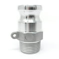 thumbnail image 5 of Gloxco Aluminum Type F Cam and Groove Fitting, 1/2″ Male Camlock Adapter x 1/2″ Male NPT (CAM-05-F-AL), 5 of 7