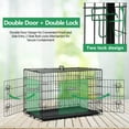 thumbnail image 4 of YRLLENSDAN,Dog Crates for large Dogs,large Dog Kennel Indoor,Wire Dog Crates,Collapsible Dog Crate,Crates for Dogs Indoor,48 Inch,Black, 4 of 7