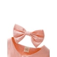thumbnail image 4 of Diconna 2Pcs Toddler Kids Baby Girl Dress High-Waist Long Sleeve Button Down Ruffle A-Line Dresses Fall Clothes Set for Little Girl, 4 of 9