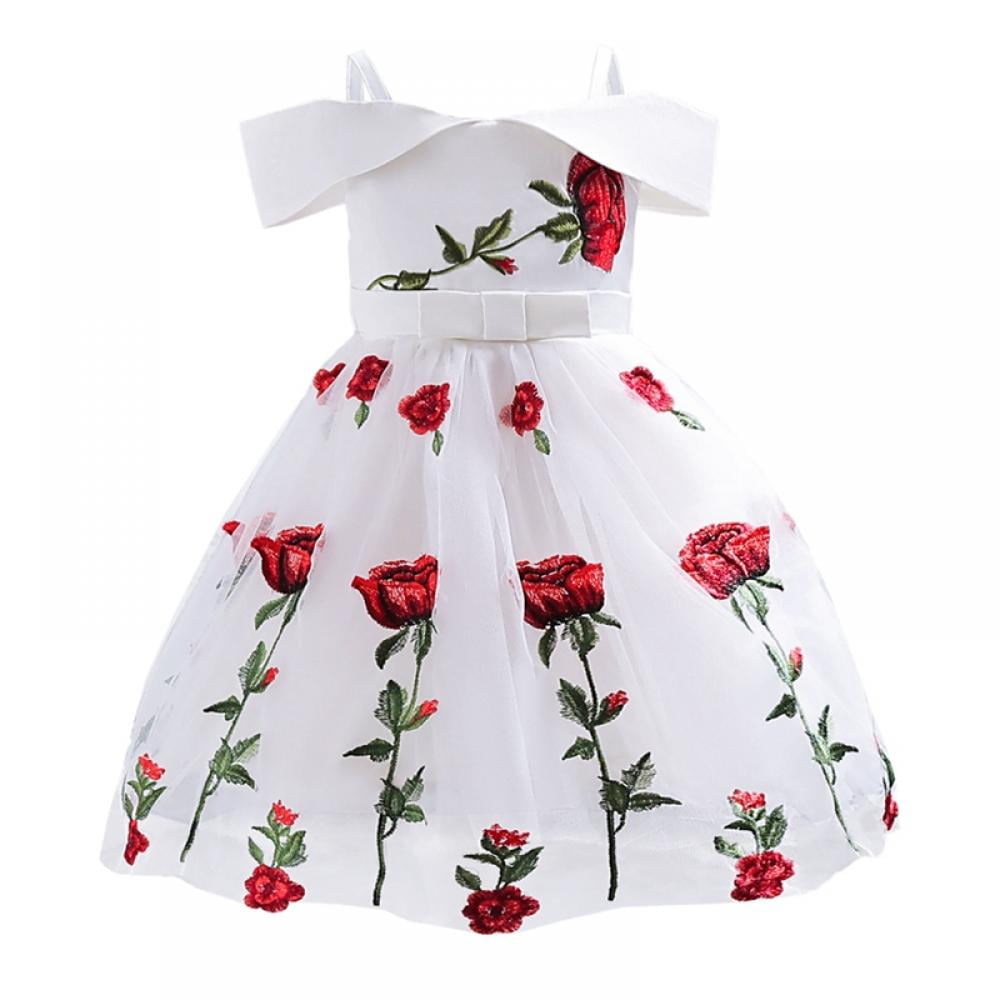 Buy HANGON Kids Princess Dresses for Girls Clothing Flower Party Girls Dress  Elegant Dress for Girl Clothes 3 4 6 8 10 12 14 Years Champagne at Amazon.in