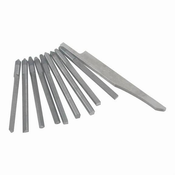 10 Pcs Steel Carving Graver Knife, Jewelry Engraver Tools Engraving Cutting Bits for Pneumatic Impact