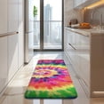 thumbnail image 4 of Colorful Tie Dye Pattern Kitchen Rug Mat,Kitchen Runner Rugs Non Skid Washable,Decorative Kitchen Floor Mats for Kitchen,Sink,Laundry,17"x47.2", 4 of 7