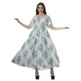 thumbnail image 4 of Moomaya Robe d'Été Décontractée en Coton Slub Imprimé pour Femmes, Robe de Cocktail, 4 of 4