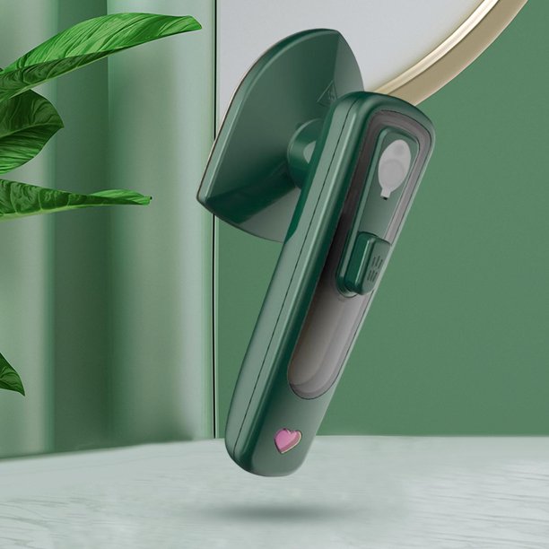 micro profesional húmedo Calor rápido Suela de calefacción eléctrica izador de ropa de , Verde Baoblaze Mini plancha de vapor