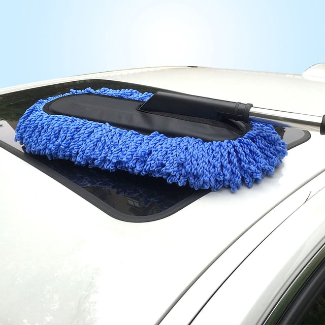 Car Dust Brush Car Dust Mop Car Wash Brush Microfiber Soft Scratch Free Multipurpose Cleaning Mop Duster For Car Maintenance