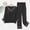 Black, variant on Dolkfu Padded Pjs Set for Women V Neck Long Sleeve Sleepwear Sets Elastic Waist 2 Pc Lounge Women's Sleepwear L