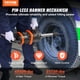 thumbnail image 2 of Llave de impacto neumática VEVOR de 1 pulgada, hasta 5175 pies-libras Pistola de impacto neumática de salida de par inverso Beast con yunque extendido de 8 pulgadas, 2 of 9