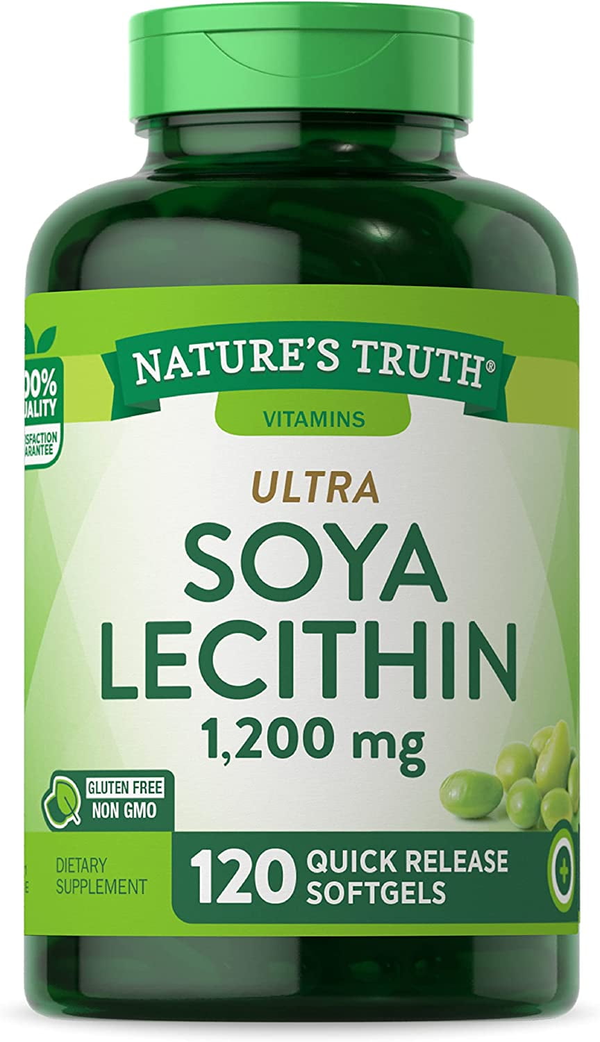 Nature's Truth Ultra Soya Lecithin 1200 mg Soft Gels, 120 Count