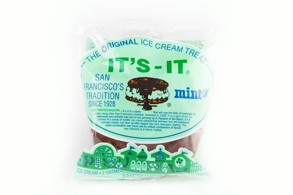 IT'S-IT Ice Cream Mint Sandwich 5.5 fl oz, 3-Count