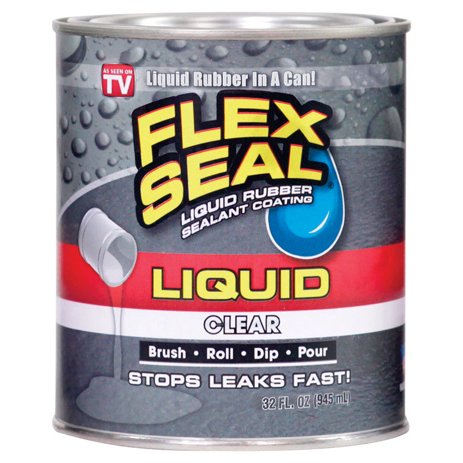 Flex Seal Satin Clear Liquid Rubber Sealant Coating 1 Qt Case Of 6 Walmart Com Walmart Com