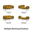 thumbnail image 6 of Mr. Kate Neely Futon with Bolster Pillows, Mustard Velvet, 6 of 35