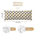 thumbnail image 2 of KLL Ultra Soft Microfiber Body Pillow Cover/Pillowcases 20"x54" with Hidden Zipper Closure-plaid Pumpkin Daisy, 2 of 5