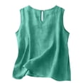 thumbnail image 7 of Bibifish Womens Tank Tops Crew Neck Lightweight Summer Tank Tops Solid Sleeveless Basic Shirts, 7 of 7