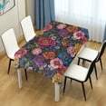 thumbnail image 4 of Yayeee Tablecloths 60" x 108" Rectangle Wrinkle Resistant Party Table Cover, Vibrant Blooming Flowers, 4 of 8