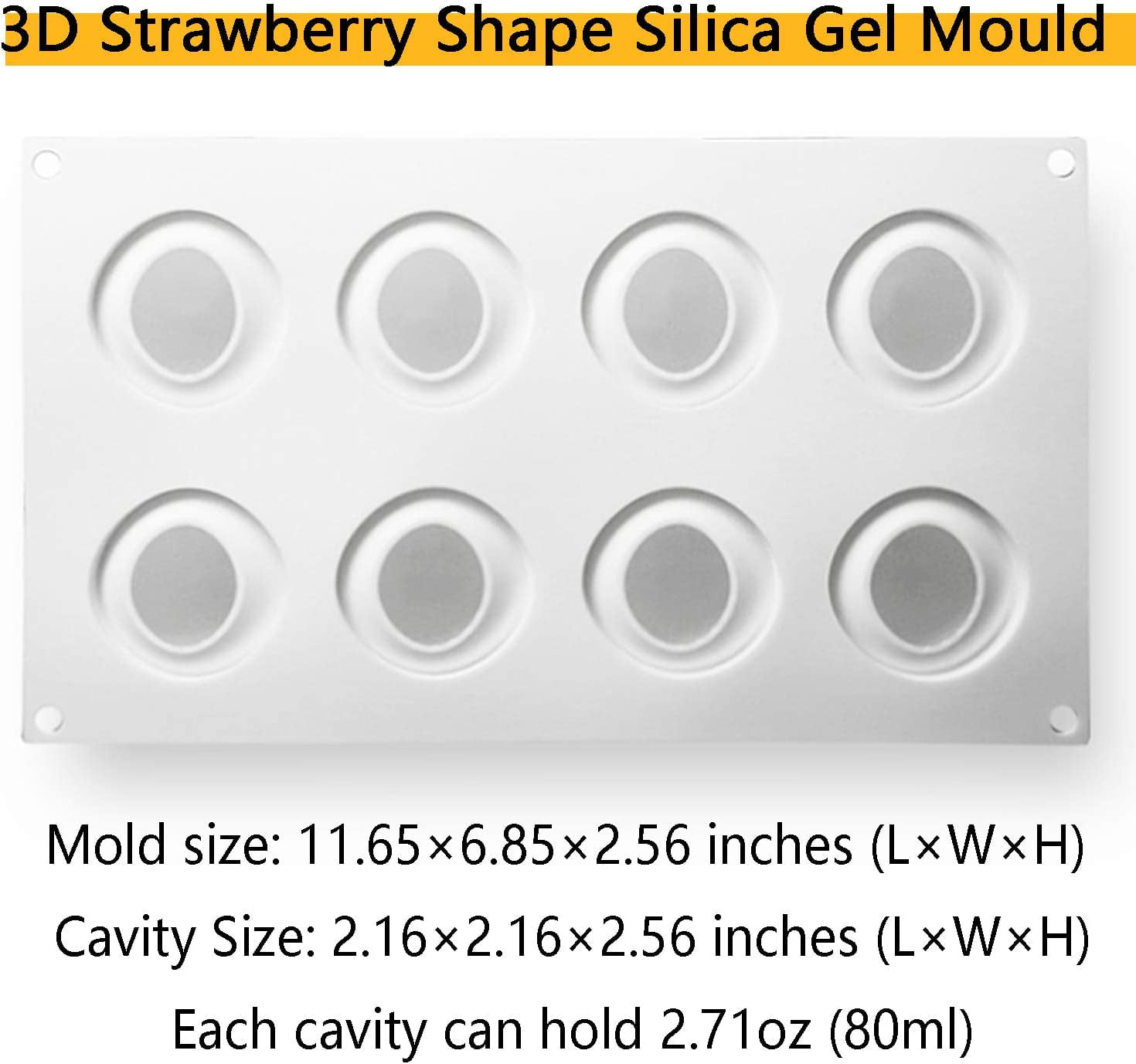Silicone Molds Baking for Mousse Cake, 3D Baking Molds Dessert Molds f —  CHIMIYA