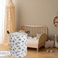 thumbnail image 4 of ZUEXT Cotton Linen Canvas Dinosaur-08 Laundry Hamper, 4 of 10