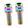thumbnail image 1 of 2 tornillos de titanio para manillar de bicicleta, tornillos de vástago de bicicleta M6, portátiles para abrazadera de freno, tornillos para manillar M6 17, 1 of 9