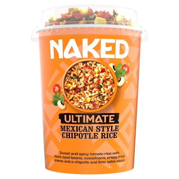 Naked Ultimate Mexican Style Chipotle Rice 81G, Imported from Britain