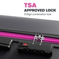 thumbnail image 2 of Hardside Carry on Luggage 22 X 14 X 9 Airline Approved,Double Spinner Wheels with Secure TSA Lock,ABS Material,Rose Red, 2 of 9