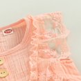 thumbnail image 4 of EIMELI Nouveau-Né Fille Robe Sans Manches Col Rond Dentelle Patchwork Bowknot Robe d'Été 0-24M, 4 of 7