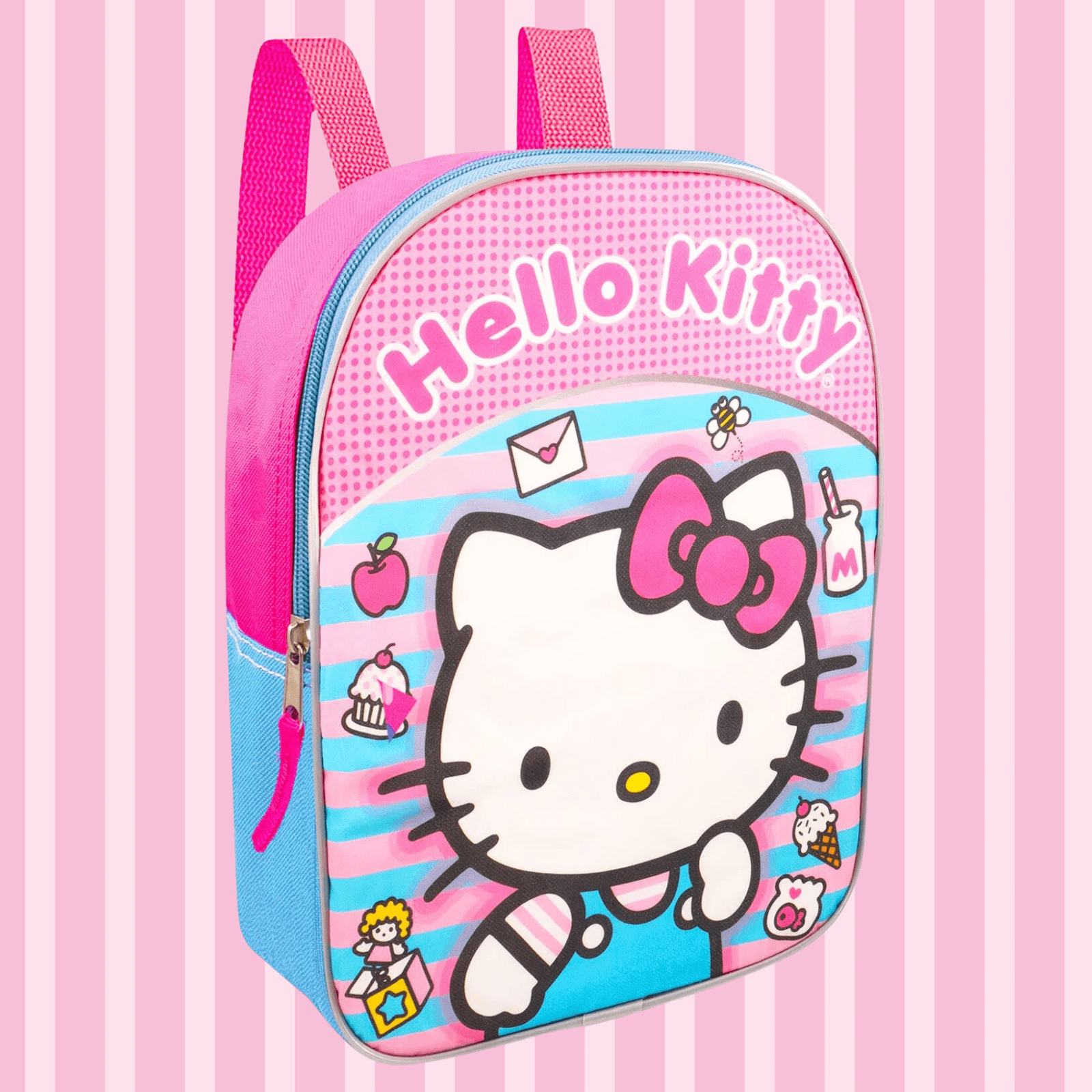 Hello Kitty 2pc Mini Backpack and Lunch Box Set School Bags for Girls 3 and Up