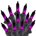 thumbnail image 1 of Cadena de luces Minetom Halloween 100, color morado, 7,6 m, incandescentes, 1 of 8