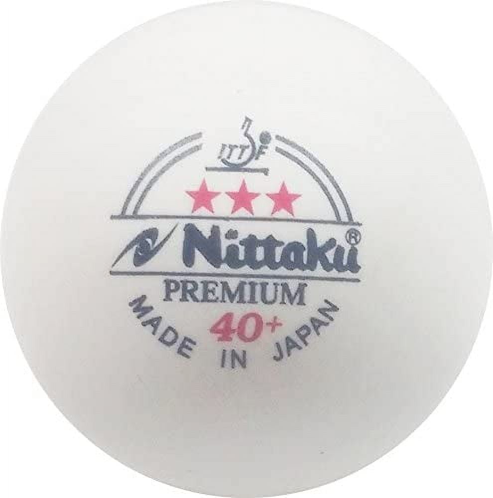NITTAKU 3-Star Premium 40+ Table Tennis Balls