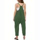 thumbnail image 5 of Odeerbi 5-14 Años Niñas Traje de Verano Color Sólido Camisola Romper Casual Overalls Bib Pantalones Generales Con Bolsillos, 5 of 7